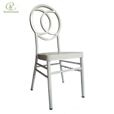 China modern import metal rental tifanny white wedding stacking phoenix around chiavari back chair for sale