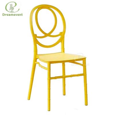 China Stable non-transparent romantic style gold chiavari royal channel chair for outdoor for sale