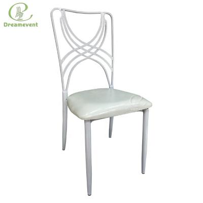 China 2019 traditional new white metal wedding hall furniture party restaurant chair for sale for sale