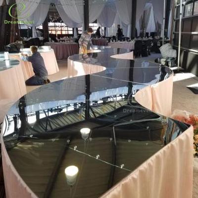 China Modern Wholesale Circle Set Glass Round Stainless Steel Dining Table for sale