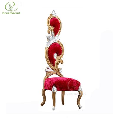 China Factory Wholesale Hot Sale Luxury Cheap Seat High King Queen Back Chair for sale