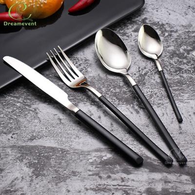 China Sustainable High Grade Knife And Stainless Steel Fork And Spoon Durable Wedding Cutlery Set for sale