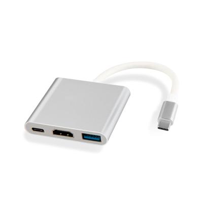 China LAPTOP USB 3.0 Hub SIPU High Speed ​​3 in 1 HDTV 4k PD Charging Type C USB Hub for sale