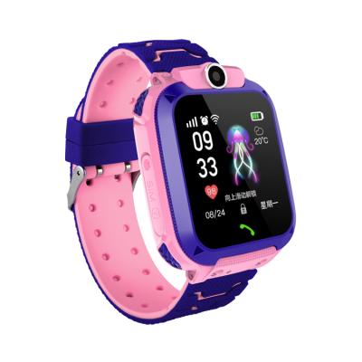 China Hot sale IP67 child GPS smartwatch auto date waterproof anti-lost phone q12 kids smart watch for sale