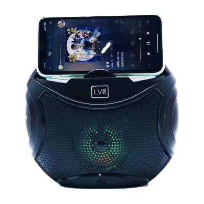 China No New Wireless Speaker With BT Radio Colorful Speaker With LED Light TF Card Reade for sale