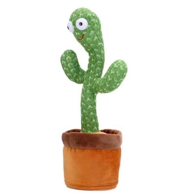 China Cartoon Learn To Talk Toys Dolls Dance Cactus Twist Cactus Sing Dance Birthday Gift for sale