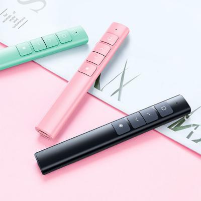 China Wireless Flip Pen Pointer PPT Presenter Laser Projection Presentation Turner Multifunctional Remote Control Page Slideshow for sale