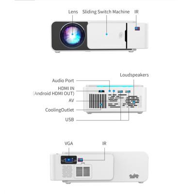 China T5 Speakers Built-in Home Edition Hd 2600 Mini Portable Projector Led Family Hd 2600 Lumens 600p Basic Projector for sale