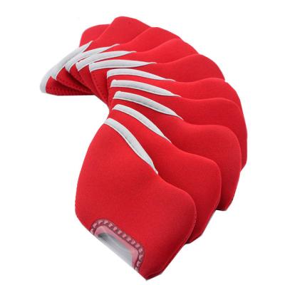 China Hot Sale 10Pcs/Set Durable Waterproof Lightweight See Through Window Neoprene Golf Club Head Covers Golf Iron Club Covers Golf Putter Protection for sale