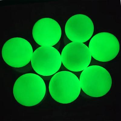 China Golf Practice Wholesale 2022 Golf Ball Glow Luminous Golf Ball After UV Light Glow In The Dark Urethane Fluorescent Golf Ball for sale