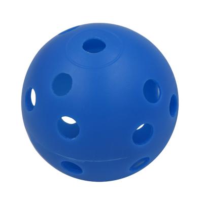 China Factory price 42mm lightweight and safe colored plastic golf hole balls 26 holes indoor sports practice golf ball airflow cavity practice balls for sale