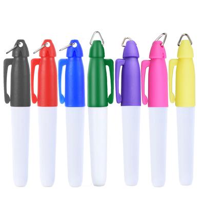 China Factory Price Washable Color Durable Mini Golf Ball Marking Pen Durable Washable Markers Golf Line Ball Liner With Triangle Hook for sale