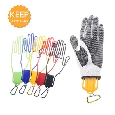 China Wholesale Custom Printing Durable Golf Glove Rack Stretcher Support Frame Golf Gloves Stretch Dryer Rack Tool Accessories With Key Chain for sale