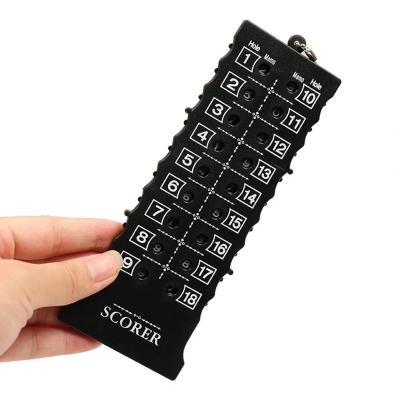 China High Quality Custom Plastic Portable Score Counter Portable Rectangular Golf Score Marker Logo 18 Holes Golf Counter Counter for sale