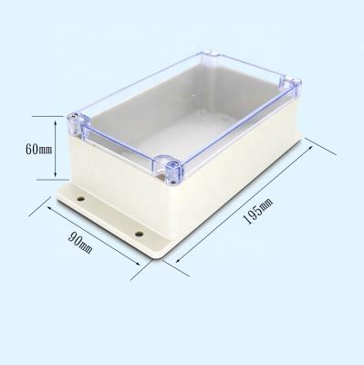 China PCB Box Factory Customize ABS Outdoor IP65 Transparent Cover Wall Mounted Box Case Waterproof Plastic Enclosures For Electrical Device for sale