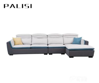 China Latest Modern Fabric Material Removable Cover Functional Lounge Sofa Furniture Reclining Sofa Lounge Feather Couches With Cushions for sale