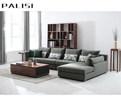 China Modern Living Room Fabric Removable Freestyle Down Cover Down Corner Chesterfield Sectional Sofa Feather Cushion Set for sale