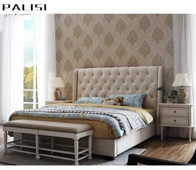 China Tufted Wholesale Furniture Wholesale Tufted Bedroom Furniture Single Classic European King/Queen Size Double Bed Set Design for sale