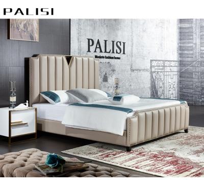 China BED design modern luxury double bedroom design post-modern furniture fashion/leather material single modern bed for sale