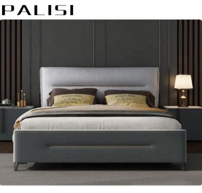 China Modern design & Bedroom Furniture Latest Italy designer luxury king size Italian sleep bed modern double bedroom soft bed for sale