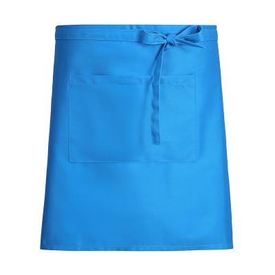 China Sleeveless Apron Wholesale Colors Available Half Waist Bar Waitress Aprons for sale