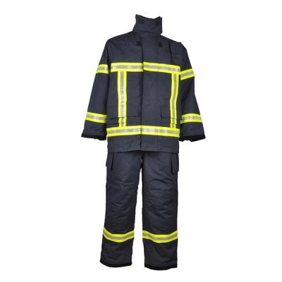 China Aramid Xinke Aramid Fire Proof Firefighter Suit Clothing Fire Fighting Protective Jacket for sale