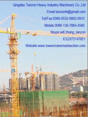 China TC6512-10 China High quality Construction And Building Tower Crane 180m Height for sale