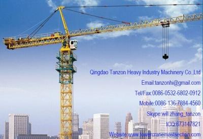 China TC6015-8 Building Tower Crane For Construction , 65m Jib Length for sale