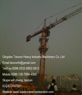 China 10 tons China Topkit Tower Crane Manufacturer / TC7013-10(QTZ160) With 70m Jib Length for sale