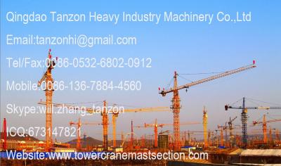 China QTZ80 Self Climbing Tower Crane 140m For Civil Buildings TC5610A-6 for sale