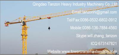 China TC7013-12,200m China Topkit Tower Crane Manufacturer , 12 tons Building Tower Crane For Power Stations for sale