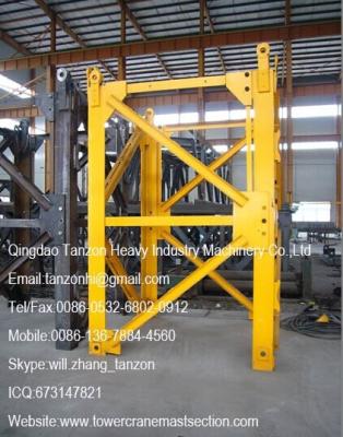 China Q345B Steel Tower Crane Sections tower crane section F0 / 23C L46A1 for sale