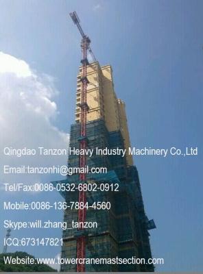 China 12 tons 183m Construction Hammer Head Tower Crane with Q345B steel for sale