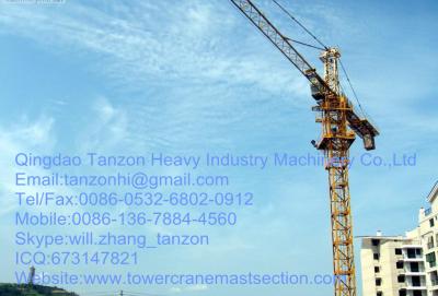 China Construction self lifting tower crane 6 Tons For High-Rise building for sale