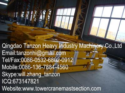 China F023B Safety Tower Crane / Tower Hoisting Crane Standard Section for sale