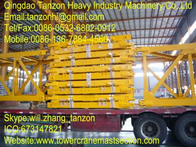 China L68B2 Chip Mast Section for Flat Top Tower Crane / Fixed Tower Crane / Hoist for sale