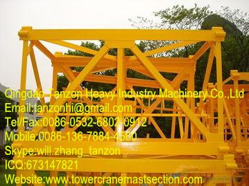 China F0/23B Plated Tower Crane Sections Interchangeable With Q345B Steel for sale