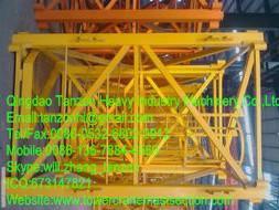 China Flat Head Tower Crane Standard Section / Safe Standard Mast Section F0/23B for sale