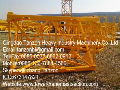 China Q345B Steel Tower Crane Standard Section Exchangeable with Plated type L68B1 / L68B2 for sale