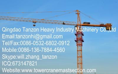 China Q345B steel Self Climbing Building Tower Crane 140m For Civil for sale