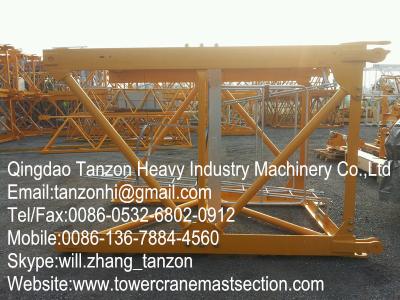 China Exchangeable Tower Crane Standard Section , Q345B Steel L68B2 Crane Mast for sale