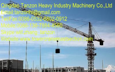 China 181m Attached Height Construction Tower Crane For Civil Buildings for sale