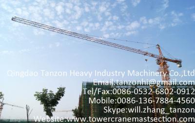 China Self Climbing Construction Tower Crane 140m For Civil Buildings for sale