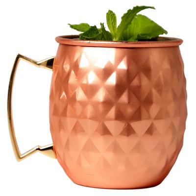 China Large Capacity Moscow Mule Sustainable Copper Mugs Stainless Steel Party Club Beer Bar Mug for sale