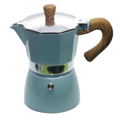 China Viable Household Italian Mocha Espresso Aluminum Coffee Maker 150/300ml Kitchen Tools Stovetop Maker for sale