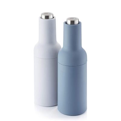 China Viable Wholesale Automatic Matte Gravity Buttery Bottle Salt Spice Mill Electric Pepper Grinder for sale