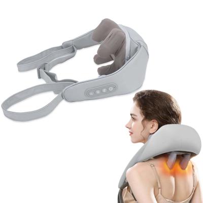 China Neck Massage Apparatus U Shape Shiatsu Kneading Back Fatigue Cervical Heating Relaxation for sale