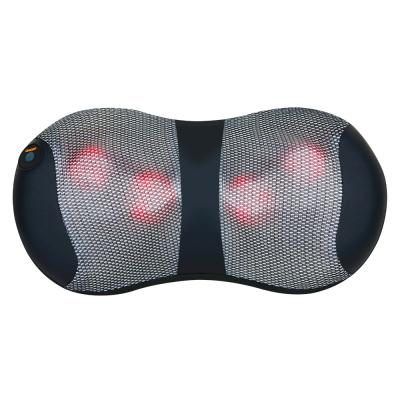 China Rechargeable Massage Pillow with Heatable Neck Shiatsu Massage and Infrared Physiotherapy for sale