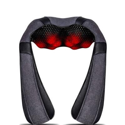 China Professional Modern Design Dc 12v Pu Leather Smart Shoulder Neck Massager Timing Control for sale