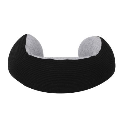 China Relaxing Massage U shape Memory Foam Travel Neck Pillow with 2000mAh Battery Capacity for sale